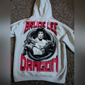 Shoe Palace Bruce Lee Dragon Fleece Cotton Pullover Graphic Hoodie Oversized L